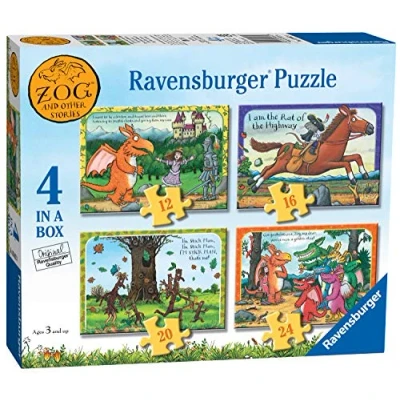Image of Ravensburger Zog 4 in Box (12, 16, 20, 24 Pieces) Jigsaw Puzzles for Kids Age 3 Years Up