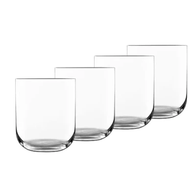 Image of Luigi Bormioli Sublime Old Fashioned Glasses 450ml x 4: Crystal Glassware, Dishwasher Safe