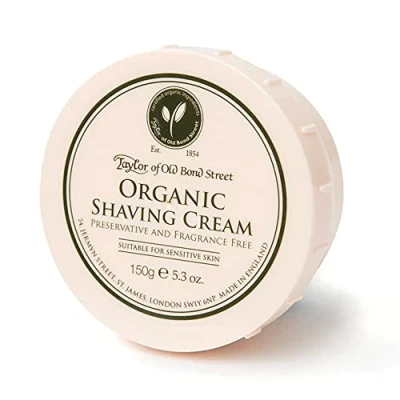 Image of Taylor of Old Bond Street Organic Shaving Cream Bowl 150 g