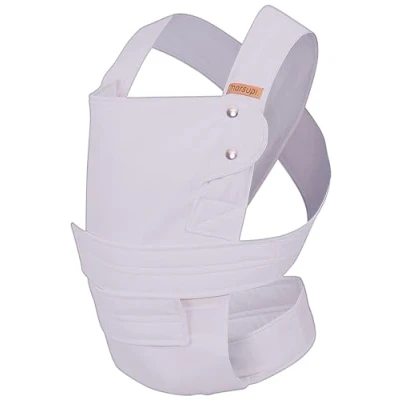 Image of manduca Marsupi Baby Carrier Version 2.0 Classic, Lightweight Sling Made of 100% Organic Cotton, Adjustable Newborn with Easy Close Velcro Straps, L, Lilac