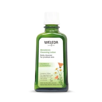 Image of Weleda Aknedoron Cleansing Lotion, Tackles bacteria which cause spots, Problem Skin, Deep &amp; Purifying, Certified Natural, Organic, 100 ml