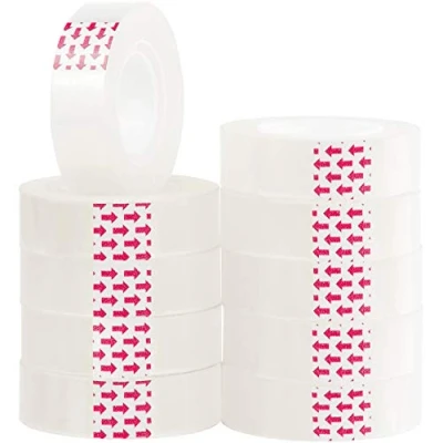Image of Packatape Cellotape 10 Clear Transparent Tape Rolls 15mm x 33m Sticky Ideal for Gift Wrap Christmas Birthday Home Office School