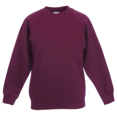 Image of Fruit of the Loom SS024B Sweatshirt for Girls, burgundy, 14 15 años