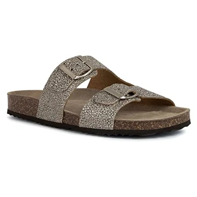 Image of Geox Women&#039;s D Brionia Sandal, sand, 4 UK