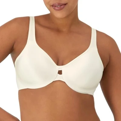 Image of Maidenform Women&#039;s Dream Punge into Comfort Keyhole Minimiser Animal Print Everyday Bra, Off White (Ivory), 38DD