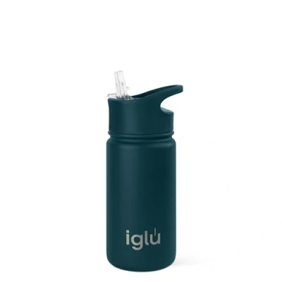 Image of iglu Reusable Water Bottles Premium Double Walled Stainless Steel Vacuum Insulated 24 Hours Cold &amp; 12 Hot Sweatproof BPA Fre Great Eco Friendly Gifte (Atlantis, 450ml)
