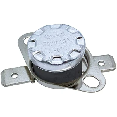 Image of Lumonic KSD301 Bimetal temperature switch 150 C I opening thermal 250V 10A Adjustable with