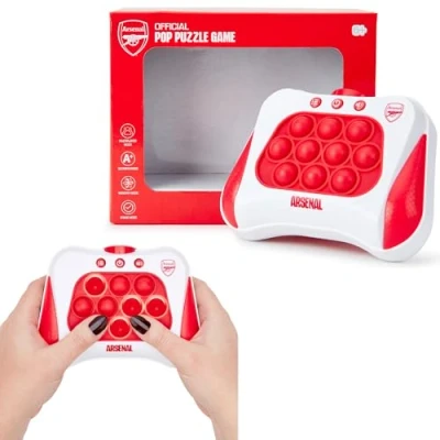 Image of Arsenal FC Officially Licensed Pop It Electric: Up Lights Puzzle Game. Perfect for any fan of the Gunners. Ideal Kids Toy Gift Bubble Sensory, Electronic Smart Antistress Fidget