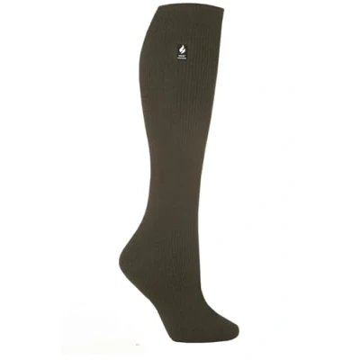 Image of Women&#039;s 1 Pair SockShop Long Heat Holders 2.3 TOG Thermal Socks Olive 4 8 Ladies