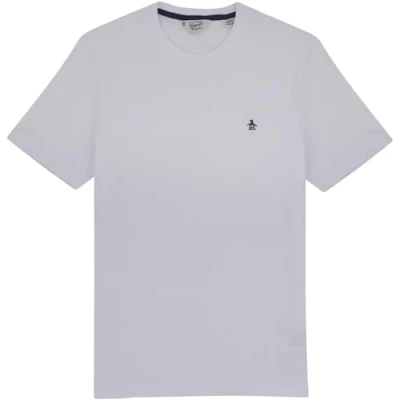 Image of Original Pengun Men&#039;s Small Embroidered Logo T Shirt, Bright White, 118