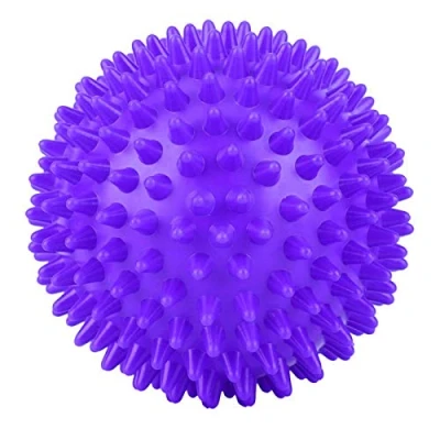 Image of Spiky Ball,Durable Plastic Massage Roller Body Balls Fitness Finger Relax Tool 7.5cm/9cm[Small Purple]