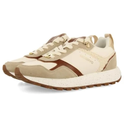 Image of Gioseppo Copake Trainers, Women&#039;s, Size: 4.5, Beig Leather/synthetics