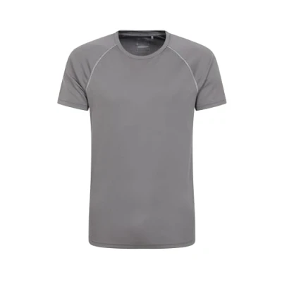 Image of Mountain Warehouse Endurance Mens T Shirt Breathable Tee, UPF50 Protection, Lightweight Shirt, Comfortable &amp; Quick Drying Top for Gym, Travelling, Running Dark Grey 3XL