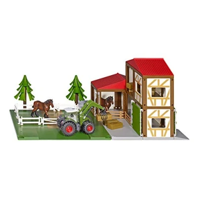 Image of siku 5609, Horse farm with accessories, Metal/plastic, Colourful, Multifunctional, Can be combined models of the same scale