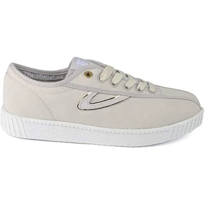 Image of TRETORN Women&#039;s Nylite Ocean Net Chalk and Gold Trainer 5 UK