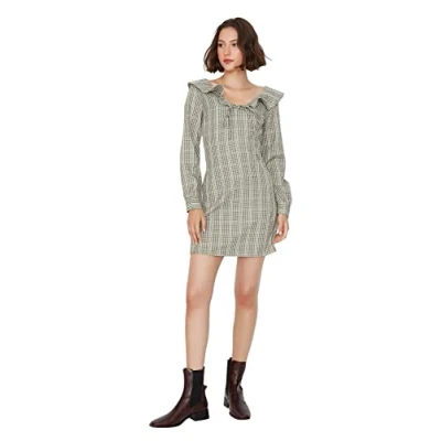 Image of Trendyol Dress Khaki A line