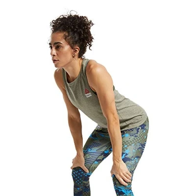Image of Reebok RC AC + Cotton Tank Games top, Women, womens, FU2107, Popgrn, XS