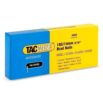 Image of TACWISE 1724 Galvanised Brad Nails Type 18G / 14 mm, Pack of 5000