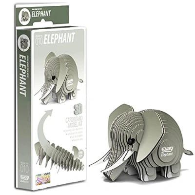 Image of EUGY 3D Elephant Model Craft Kit,