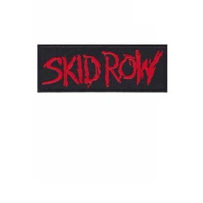Image of Skid Row Red Hard Rock Hair Metal Band Patch Badge Embroidered Iron on Applique Accessory