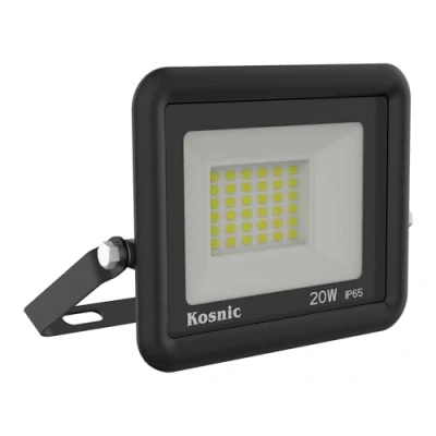 Image of Kosnic RHI20 W30 Rhine II 20w LED Flood Light, IP65, Black, 1810lm, 3000K