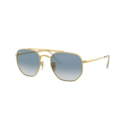 Image of Sunglasses Ray ban Rb3648 the marshal col. 001/3f Unisex GÃ©omÃ©trique Gold
