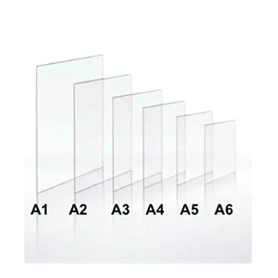 Image of Perspex Acrylic Sheet Cut To Size Clear Panel Laser Plastic Extrude 1mm A4 (210mm x 297mm)