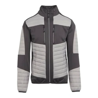 Image of Regatta Professional Men&#039;s E Volve Thermal Hybrid Jacket Mineral Grey Ash, Size: XS