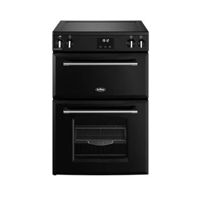 Image of BELLING Farmhouse 60Ei Electric Induction Cooker Black &amp; Chrome, Black,Silver/Grey