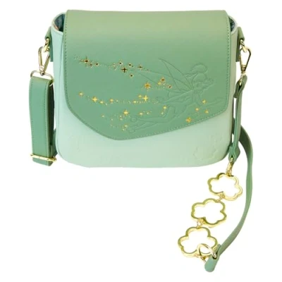 Image of Loungefly Disney Tinker Bell 4 Leaf Clover Crossbody Bag