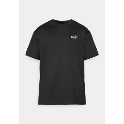 Image of Puma Relaxed Small LOGO TEE Basic Tshirt, Men&#039;s, Size: Medium, Dark indigo