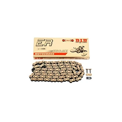 Image of DID Chain 520 MX, 112 Links (Standard Gold), Open with Clip Lock