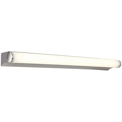 Image of Polaris LED 8W Bathroom Indoor Wall Light Chrome, Polycarbonate Diffuser IP44