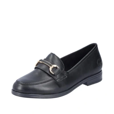 Image of Rieker Women&#039;s 46262 Loafer, Black, 3.5 UK