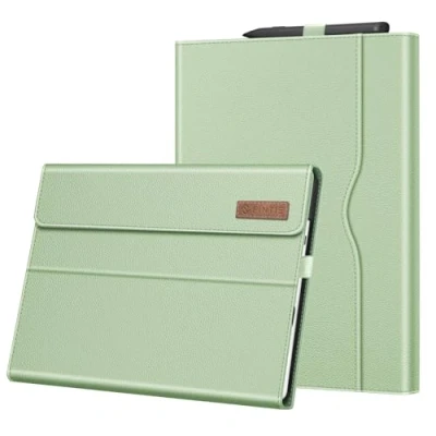 Image of FINTIE Case Compatible with Microsoft Surface Pro 9 (2022 Release) 13 Inch Multiple Angle Viewing Cover Pocket &amp; Stylus Holder, Sage Green