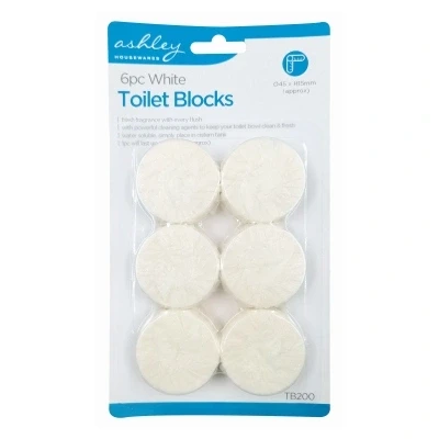 Image of 6x Bleach Toilet Blocks By Ashley