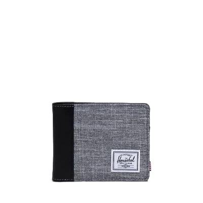 Image of Herschel Supply Co. Hank Wallet, Raven Crosshatch, Wallet