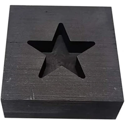 Image of LLF Star Graphite Casting Ingot Mold Metal Refining Scrap Gold Silver