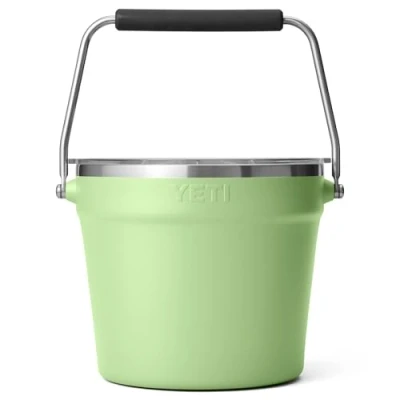 Image of YETI Rambler Beverage Bucket, Double Wall Vacuum Insulated Ice Bucket with Lid, Key Lime
