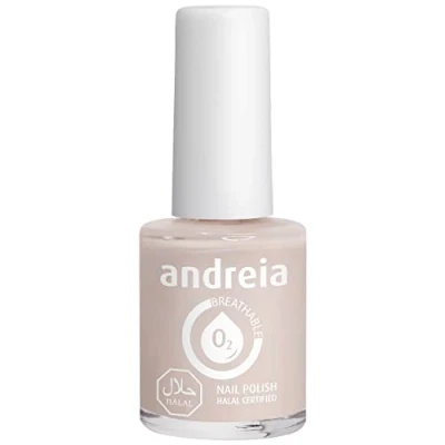 Image of Andreia Halal Breathable Nail Polish Water Permeable Glossy Vegan and Cruelty Free Colour B24 Light Nude 10.5ml