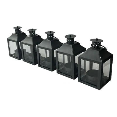 Image of Garda Tealight Candle Lantern (Pack of 5) 12cm