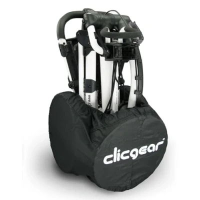 Image of Clicgear Longridge CGWC01 Golf Trolley Wheel Covers, Black, Large