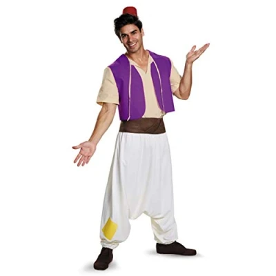 Image of Disguise Limited Aladdin Street Rat Adult Fancy Dress Costume Medium Purple