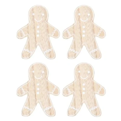 Image of Christmas Gingerbread Man Coaster Set of 4