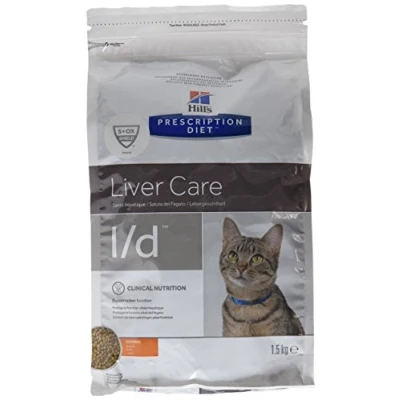 Image of Hills Prescription Diet L/D Feline Dry Cat Food 1.5Kg
