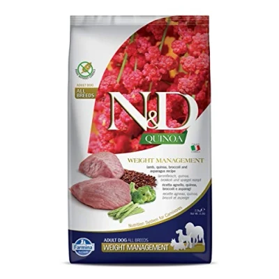 Image of N&amp;D QUINOA DOG WEIGHT MANAGEMENT LAMB &amp; BROCCOLI ADULT ALL WIDE 2.5KG