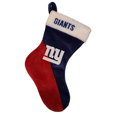Image of Forever Collectibles Foco NFL New York Giants 2020 Basic Santa Claus Stocking Christmas