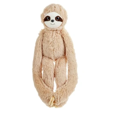 Image of VFM Hanging Sloth 50cm Plush Lifelike Toy With Hook and Loop Hands Cuddle Crew