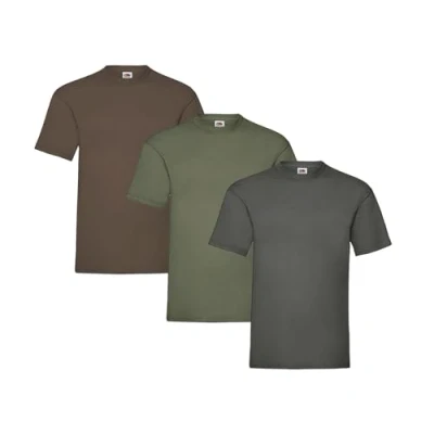 Image of Fruit of the Loom Men&#039;s T Shirt, Pack 3, XXL
