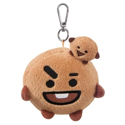 Image of AURORA BT21 Official Merchandise, SHOOKY Plush Key Clip, 61337, Brown, one Size